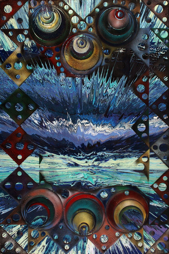 Acrylic and Lacquer on Wood, 4ft x 6ft - 2003 